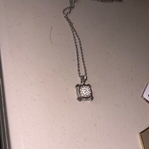 Diamond sterling necklace